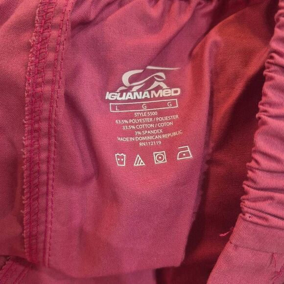 Iguana Med Women's Power Pink Poly/Cotton/Spandex Flare Leg Scrub Pants NEW NWT - Picture 13 of 15